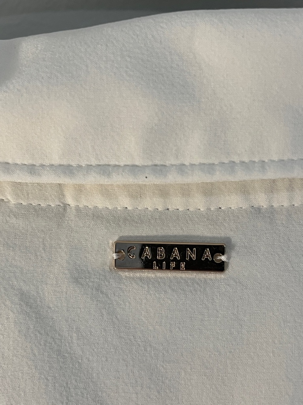 Cabana Life White Dress with Black Geometric Trim - Picture 3 of 6
